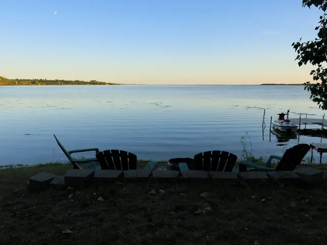 Evening view over Jackfish Lake